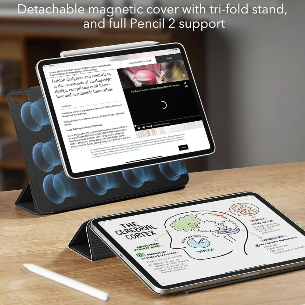 iPad 11 Air Pro Rebound Magnetic Keyboard Case Black